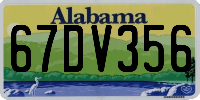 AL license plate 67DV356