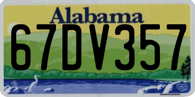 AL license plate 67DV357