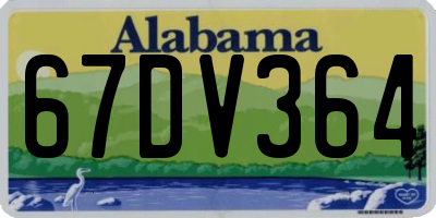 AL license plate 67DV364