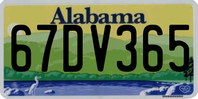 AL license plate 67DV365