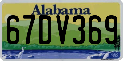 AL license plate 67DV369