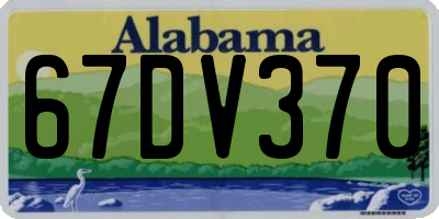 AL license plate 67DV370