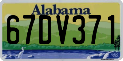 AL license plate 67DV371