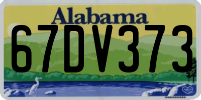 AL license plate 67DV373