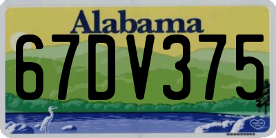 AL license plate 67DV375