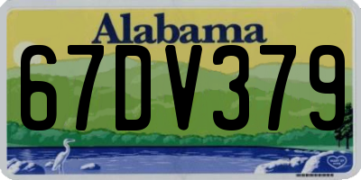 AL license plate 67DV379