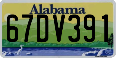 AL license plate 67DV391