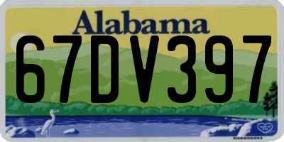 AL license plate 67DV397