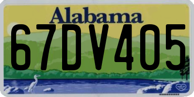 AL license plate 67DV405