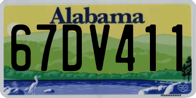 AL license plate 67DV411