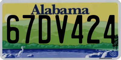 AL license plate 67DV424