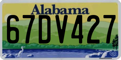 AL license plate 67DV427