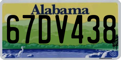 AL license plate 67DV438