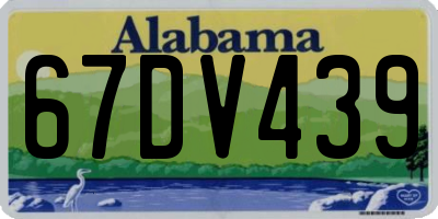 AL license plate 67DV439