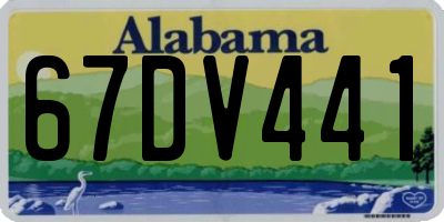 AL license plate 67DV441