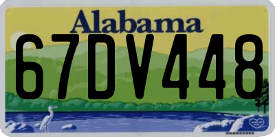 AL license plate 67DV448