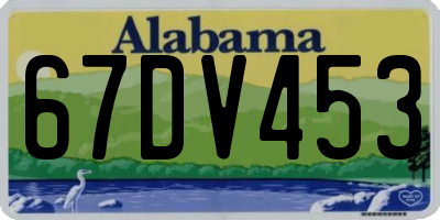 AL license plate 67DV453