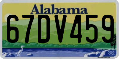 AL license plate 67DV459