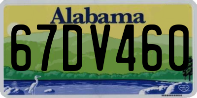 AL license plate 67DV460