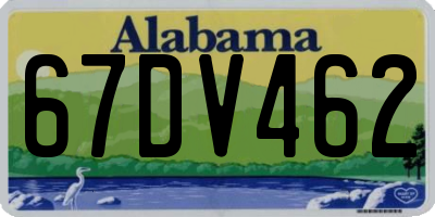 AL license plate 67DV462