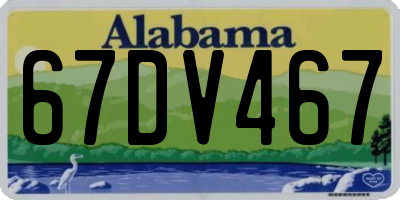 AL license plate 67DV467