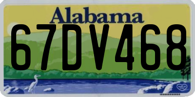 AL license plate 67DV468