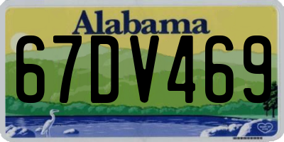 AL license plate 67DV469