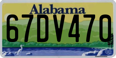 AL license plate 67DV470