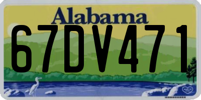 AL license plate 67DV471