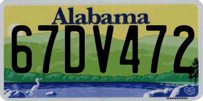 AL license plate 67DV472