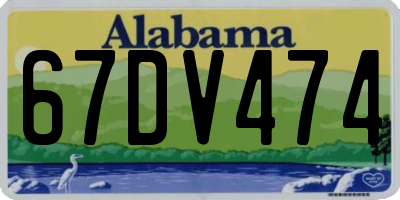 AL license plate 67DV474