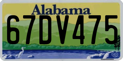 AL license plate 67DV475