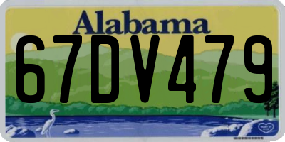 AL license plate 67DV479