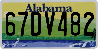 AL license plate 67DV482