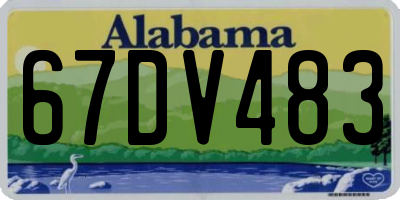 AL license plate 67DV483