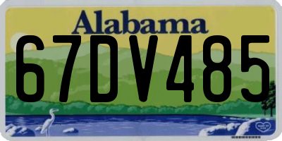 AL license plate 67DV485