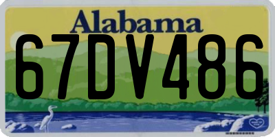 AL license plate 67DV486