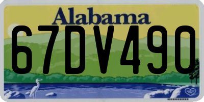 AL license plate 67DV490