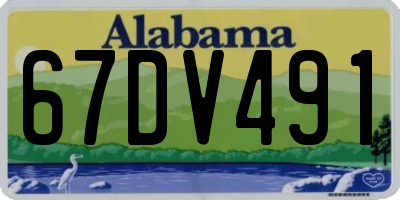 AL license plate 67DV491