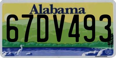 AL license plate 67DV493