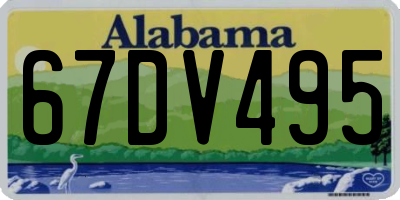 AL license plate 67DV495