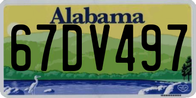 AL license plate 67DV497