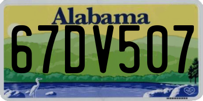 AL license plate 67DV507