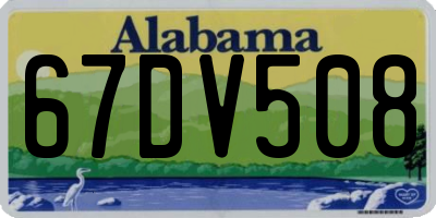 AL license plate 67DV508