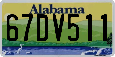 AL license plate 67DV511