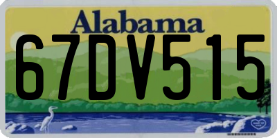 AL license plate 67DV515