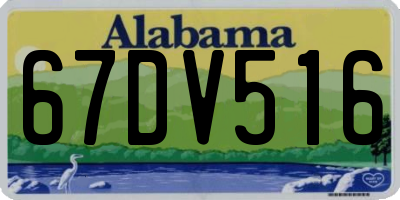 AL license plate 67DV516