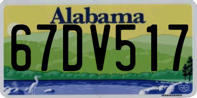 AL license plate 67DV517