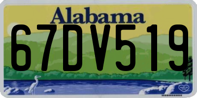 AL license plate 67DV519