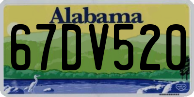 AL license plate 67DV520